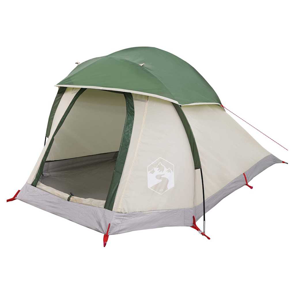 vidaXL Cort de camping cupolă pentru 1 persoană, verde, impermeabil