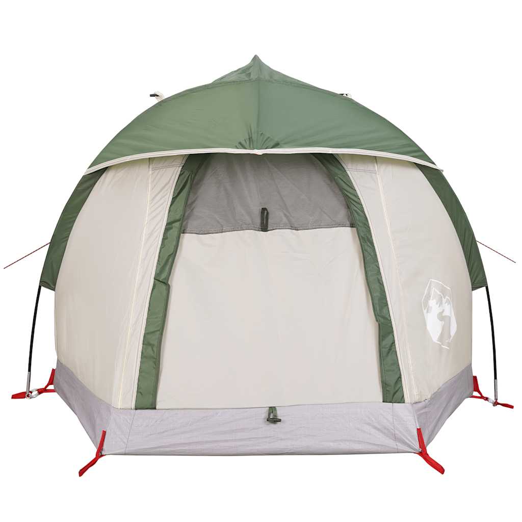 vidaXL Cort de camping cupolă pentru 1 persoană, verde, impermeabil