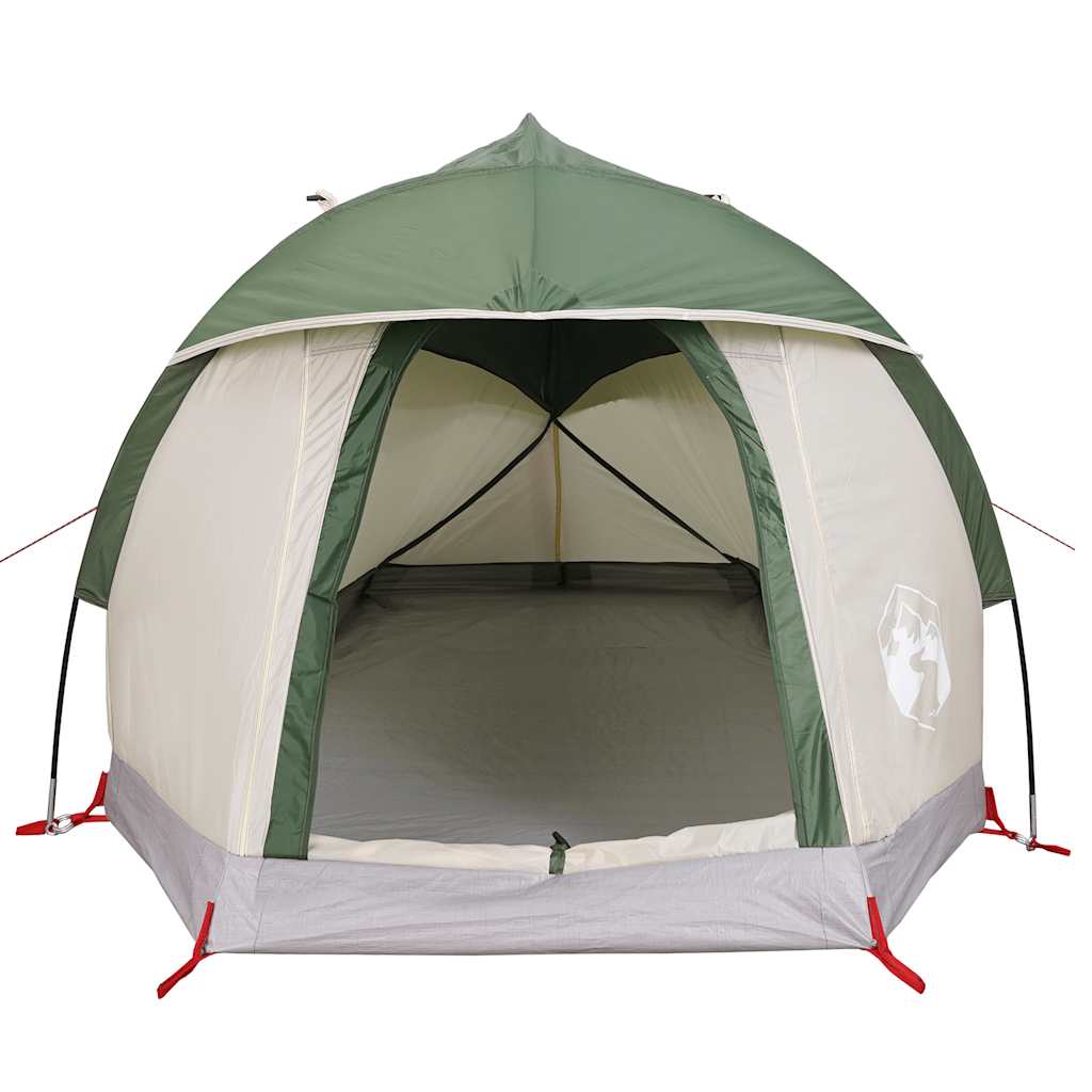 vidaXL Cort de camping cupolă pentru 1 persoană, verde, impermeabil