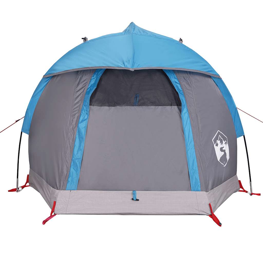 vidaXL Cort de camping cupolă pentru 1 persoană, albastru, impermeabil