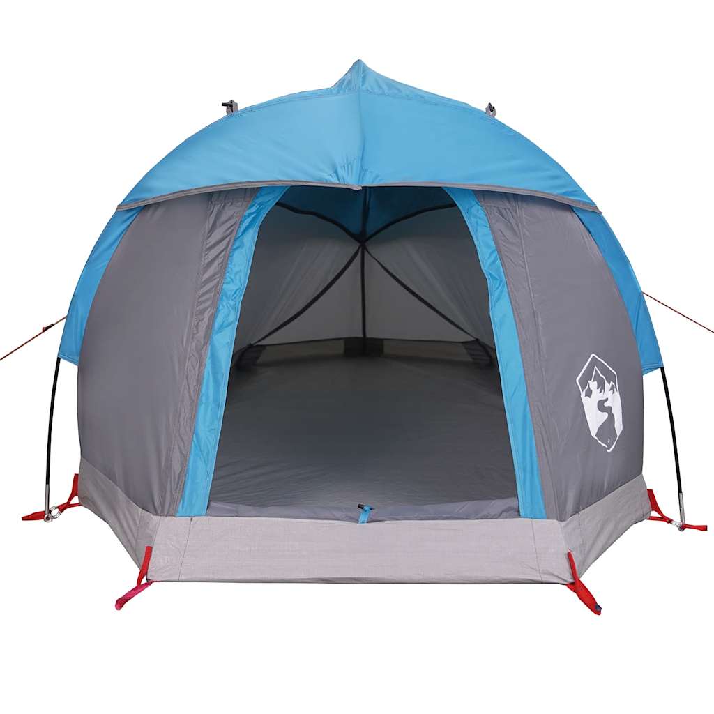 vidaXL Cort de camping cupolă pentru 1 persoană, albastru, impermeabil