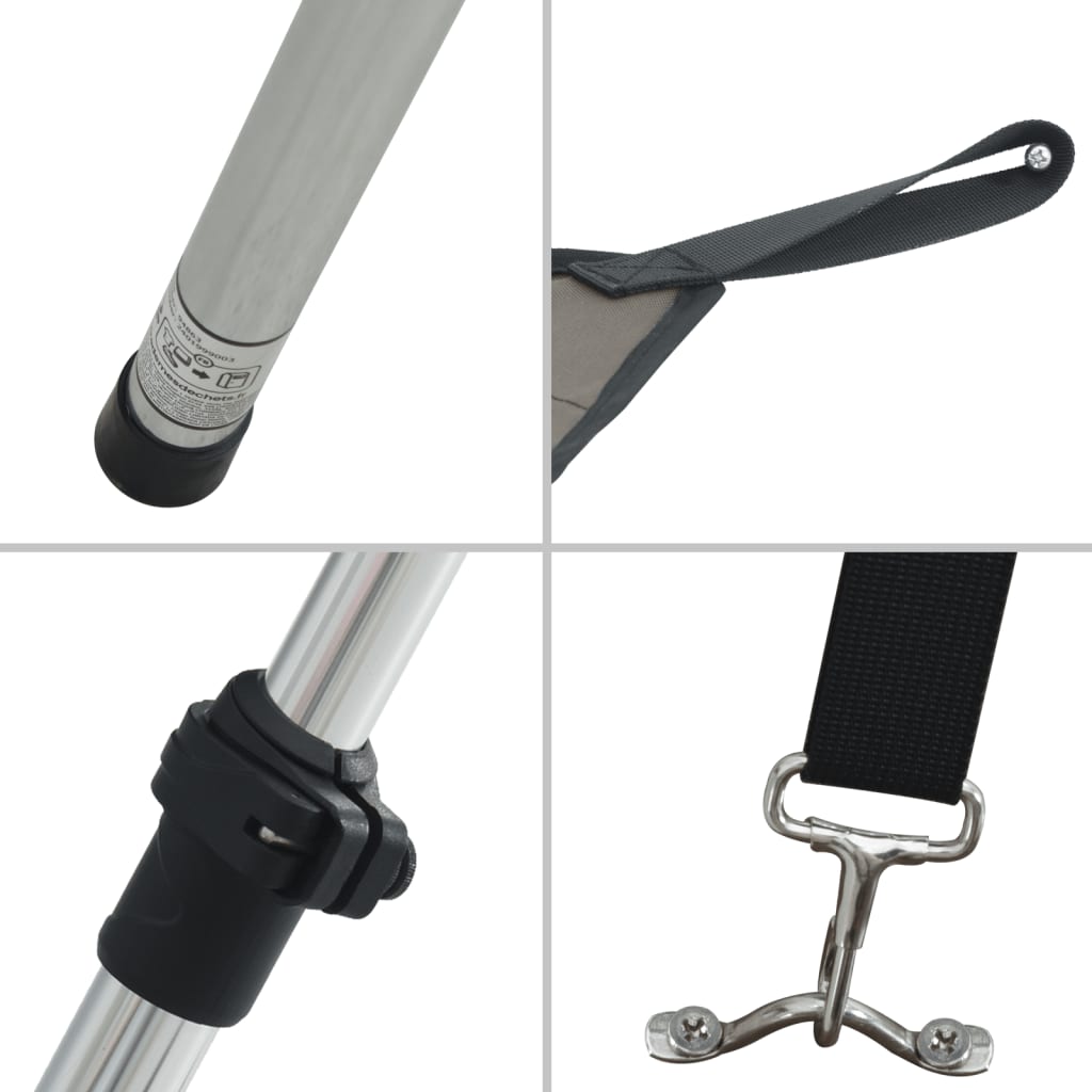 vidaXL Extensie parasolar T-Top, gri antracit, 170x170x(115-183) cm vidaXL Extensie parasolar T-Top, gri antracit, 170x170x(115-183) cm