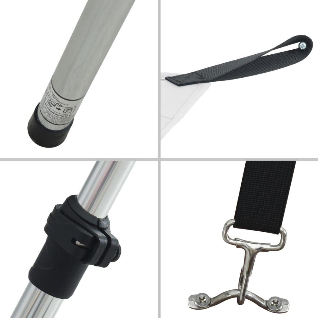 vidaXL Extensie parasolar T-Top, alb, 170x208x(115-183) cm vidaXL Extensie parasolar T-Top, alb, 170x208x(115-183) cm