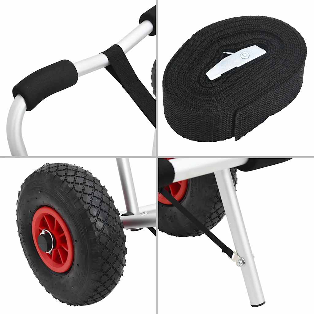 vidaXL Cărucior de caiac pliabil, 45 kg, aluminiu vidaXL Cărucior de caiac pliabil, 45 kg, aluminiu