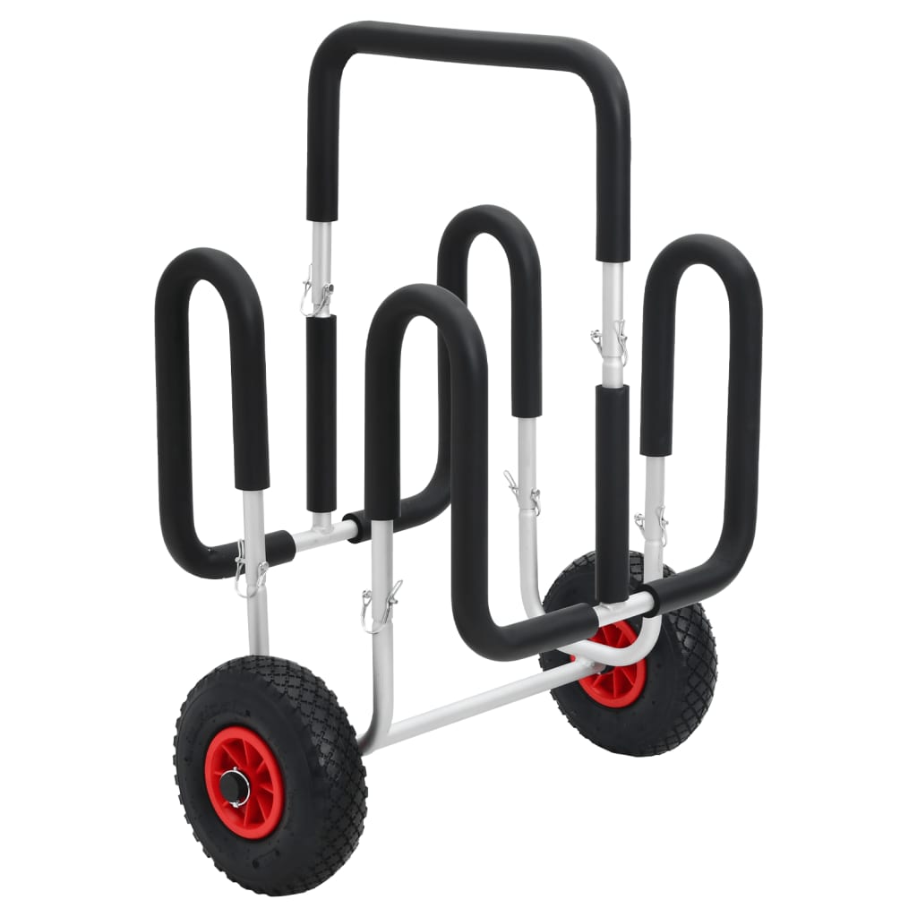 vidaXL Cărucior de SUP pentru 2 plăci de surf, 90 kg, aluminiu vidaXL Cărucior de SUP pentru 2 plăci de surf, 90 kg, aluminiu